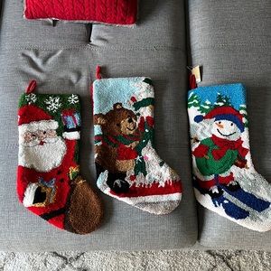 3 Christmas stockings LNWOT